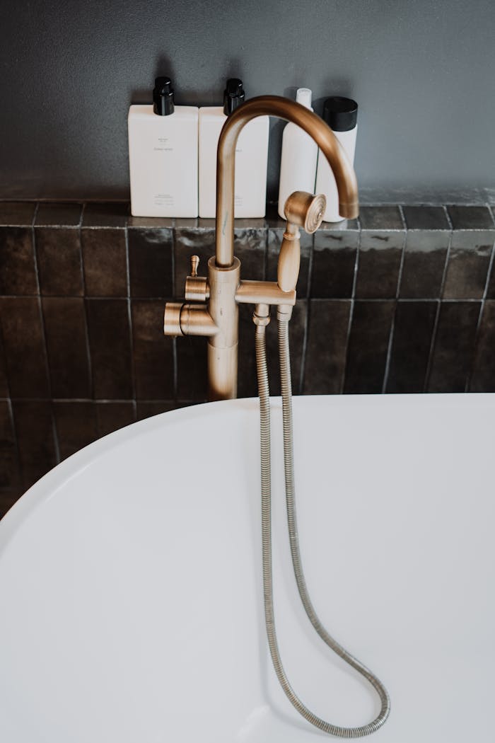 White Ceramic Sink With Faucet